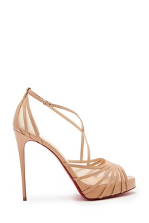 Нюдовые босоножки Filamenta 120 Christian Louboutin