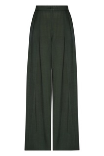 Широкие брюки цвета хаки Jacquemus