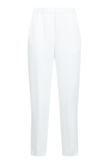 Белые брюки с двойными лампасами Peserico
