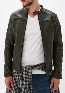 Куртка кожаная Jack & Jones