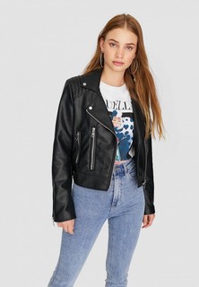 Куртка кожаная Stradivarius