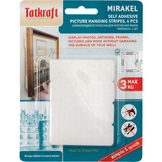 Самоклеющиеся полоски Tatkraft MIRAKEL, подходят для крепления рамок, картин, фотографий