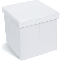 Оттоманка Tatkraft BLANC складная с отсеком для хранения, 55 L, 38x38x38 cm, нагрузка до 100 кг