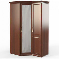 Шкаф угловой (угловой с зеркалом + 1) Шатура Dante FU5-01.Z1L двери правые, ограничитель 484050