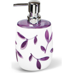 Дозатор для жидкого мыла Tatkraft IMMANUEL OLIVE VIOLET, многослойный, ударопрочный акрил (12073)
