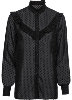 Блузка из шифона в горошек Bonprix