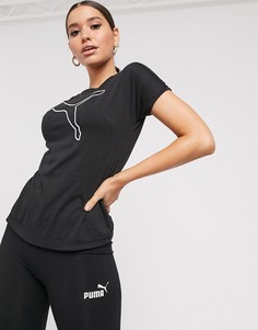 Черная футболка Puma active essential - Черный