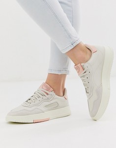 Серо-розовые кроссовки adidas Originals SC Premiere - Серый