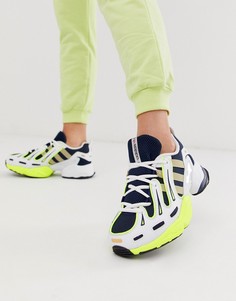 Сине-желтые кроссовки adidas Originals EQT Gazelle - Темно-синий