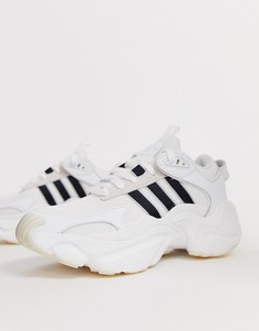 Бело-черные кроссовки adidas Originals Magmur Runner - Белый