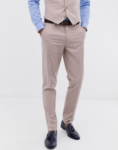 Бежевые брюки зауженного кроя ASOS DESIGN wedding - Фиолетовый