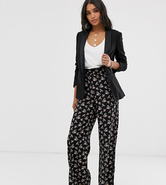 Брюки с широкими штанинами и цветочным принтом Vila - Мульти