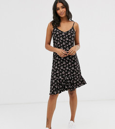 Асимметричное платье на бретельках с цветочным принтом Vila - Мульти