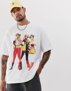 Oversize-футболка с принтом на груди и спине ASOS DESIGN Salt N Pepa