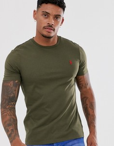 Зеленая футболка классического кроя с логотипом Polo Ralph Lauren defender