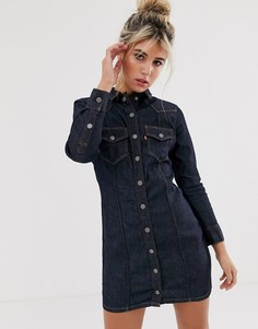 Джинсовое платье в стиле вестерн Levis Gia - Синий Levis®