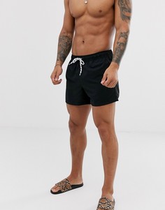 Короткие черные шорты для плавания ASOS DESIGN - Черный