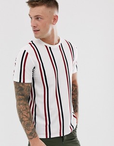 Белая футболка с черными полосками Topman - Белый