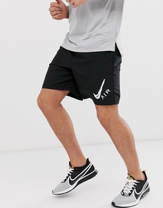 Черные шорты Nike Running - Черный