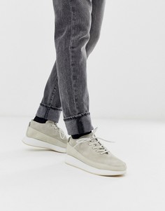 Белые спортивные кроссовки на массивной подошве Clarks Originals kiowa - Белый