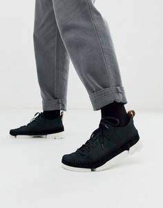 Черные нубуковые кроссовки Clarks Originals trigenic flex - Черный