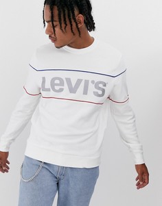 Свитшот с круглым вырезом и светоотражающей отделкой Levis - Белый Levis®