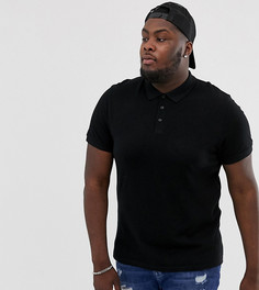 Поло из ткани пике ASOS DESIGN Plus - Черный