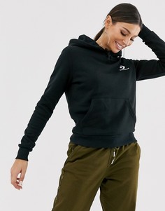 Худи черного цвета с вышитым логотипом Converse - Черный