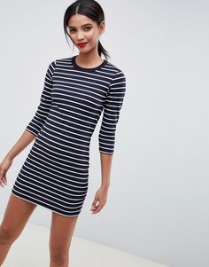 Трикотажное платье в полоску French Connection - Синий