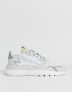 Белые кроссовки adidas Originals nite joggers
