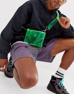 Зеленая сумка через плечо с надписью ASOS DESIGN - Зеленый