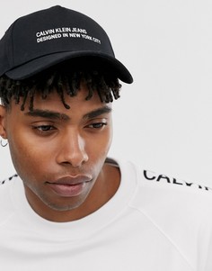 Черная бейсболка с логотипом Calvin Klein Jeans Designed in NY