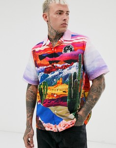 Рубашка свободного кроя с принтом кактуса ASOS DESIGN - Мульти