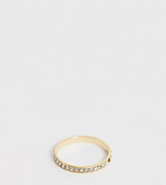 Золотистое кольцо с отделкой ASOS DESIGN Curve - Золотой