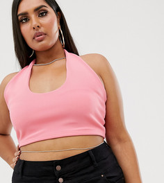 Тонкая золотистая цепочка на талию со стразами ASOS DESIGN Curve - Золотой