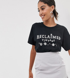 Футболка с принтом Reclaimed Vintage inspired - Черный