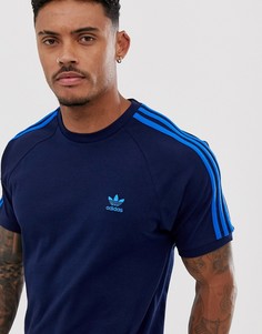 Футболка с 3 полосами adidas Originals - Синий