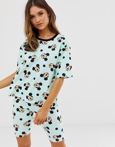 Пижама с короткими леггинсами ASOS DESIGN Mickey Mouse