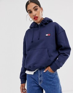 Худи с нашивкой-логотипом Tommy Jeans - Темно-синий