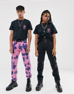 Футболка с цветочным принтом Reclaimed Vintage Unisex - Черный