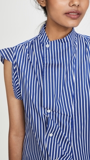 Derek Lam 10 Crosby Sleeveless Draped Blouse