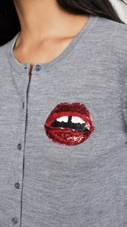 Markus Lupfer Red Sequin Mini Lara Lip April Cardigan