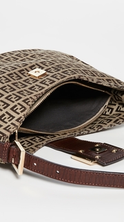 What Goes Around Comes Around Fendi Brown Zucchino Shoulder Bag