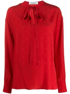 Valentino блузка с бантом