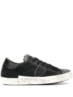 Philippe Model glitter panel sneakers