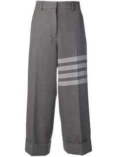 Thom Browne жаккардовые брюки 4-Bar с полосками