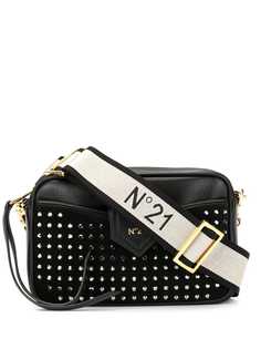 Nº21 rhinestone embellished crossbody bag