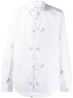 Etro embroidered dragonfly shirt