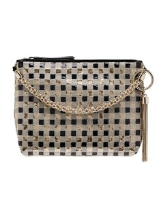 Jimmy Choo клатч Callie с пайетками и кисточкой