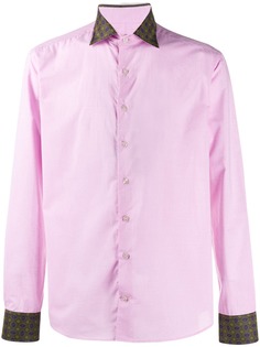 Etro printed collar shirt